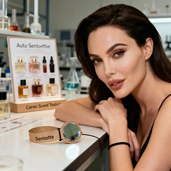 Testovací koutek s vůněmi v servisu – testovací stojan vůní a multisenzorické zapojení při výběru voňavých doplňků﻿﻿