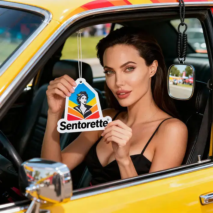 Personalisierter Auto-Lufterfrischer als hochwertiger Merchandising-Artikel für Promotion-Events, Open Days, Fahrzeugpräsentationen und Probefahrten﻿﻿